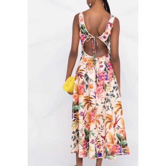 Zimmermann Tropicana Cutout Floral Midi Dress - Picture 9 of 14